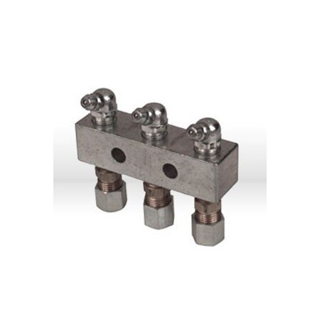 Alemite Grease Fitting, Fitting Header 3 Position AL6135
